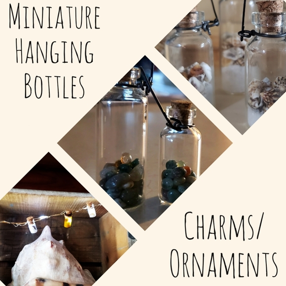 Miniature Hanging Bottle Charms/Ornaments - Picture 1 of 1
